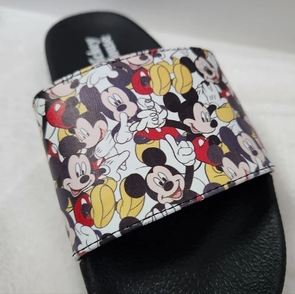 DISNEY Mickey Mouse Graphic Slides Sandals Kids Size 2-3 Unisex